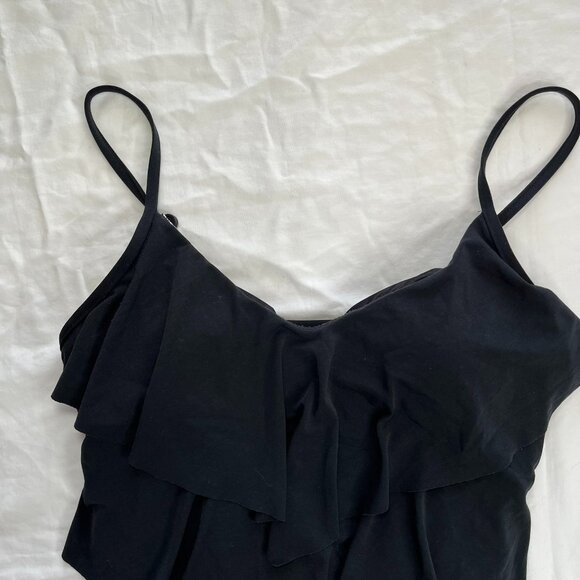 Magicsuit Black Tiered Slimming Tankini Bra Top Swimsuit size 12 - Picture 3 of 12
